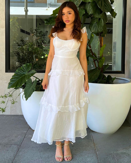 Zeya Maxi Dress - White