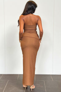 Ayla Set Skirt - Chocolate