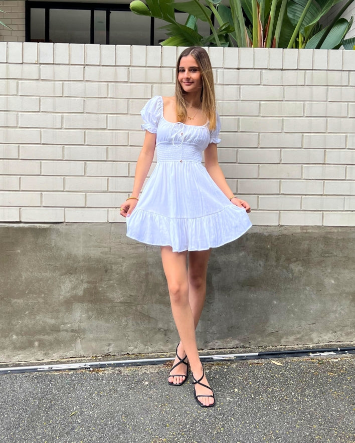 Jorja Mini Dress - White