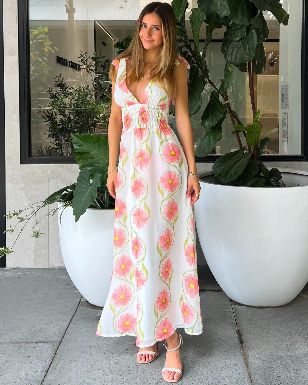 Delina Maxi Dress - Pink