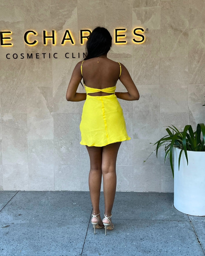 Methyr Mini Dress - Yellow