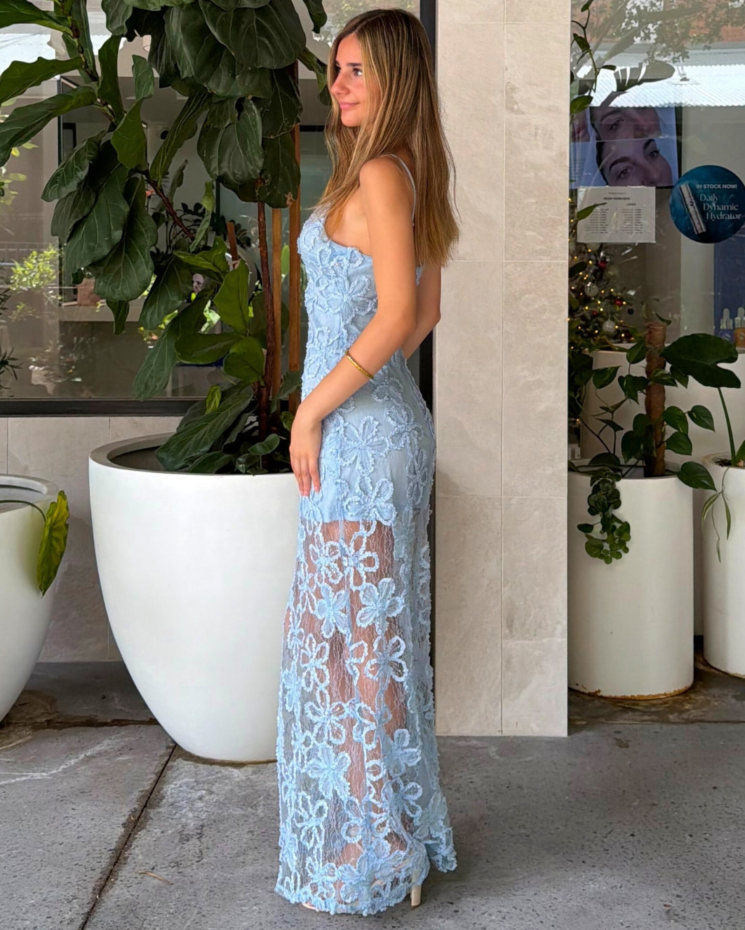 Martaya Maxi Dress - Light Blue