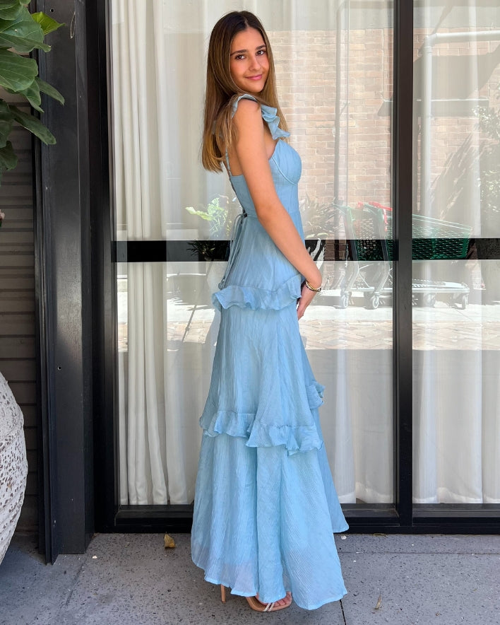 Zeya Maxi Dress - Blue
