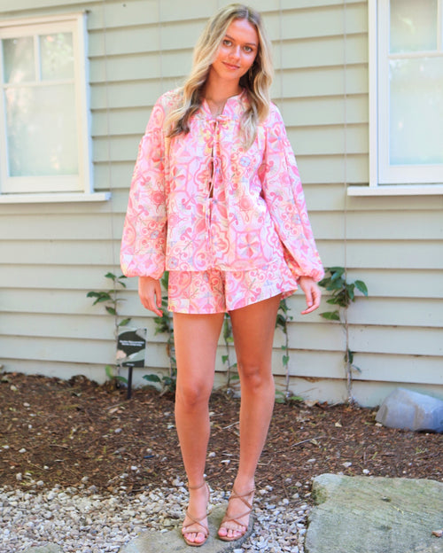 Polly Set Top - Blush