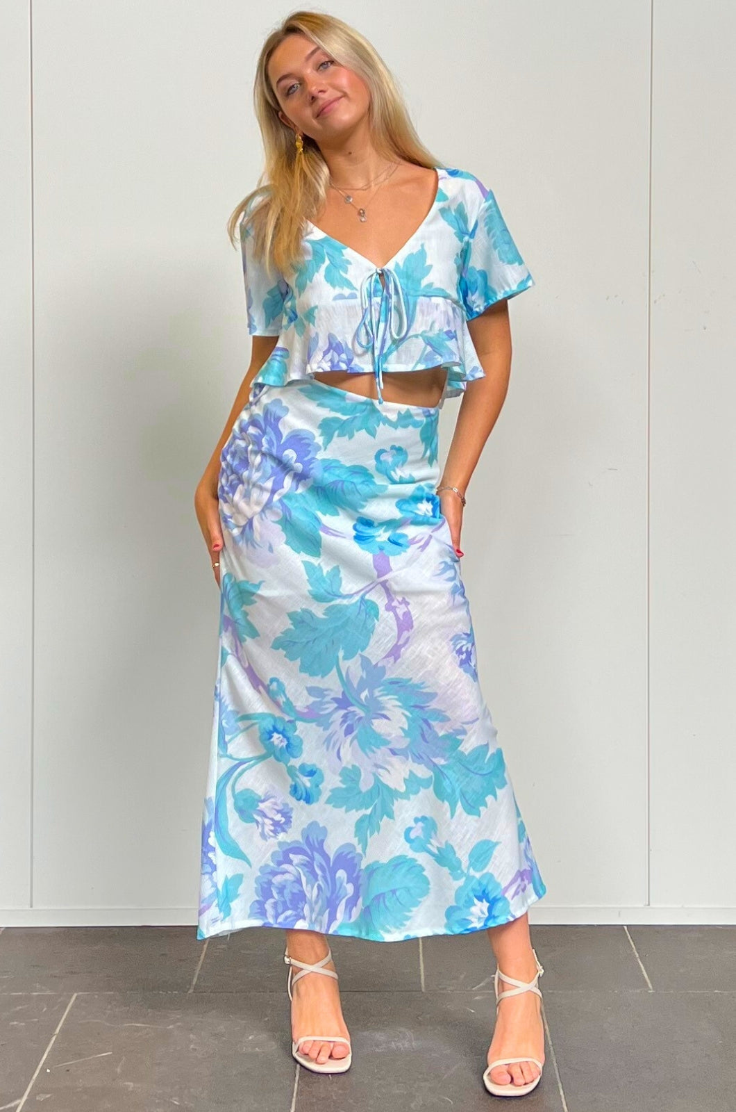 Asher Set Top - Blue