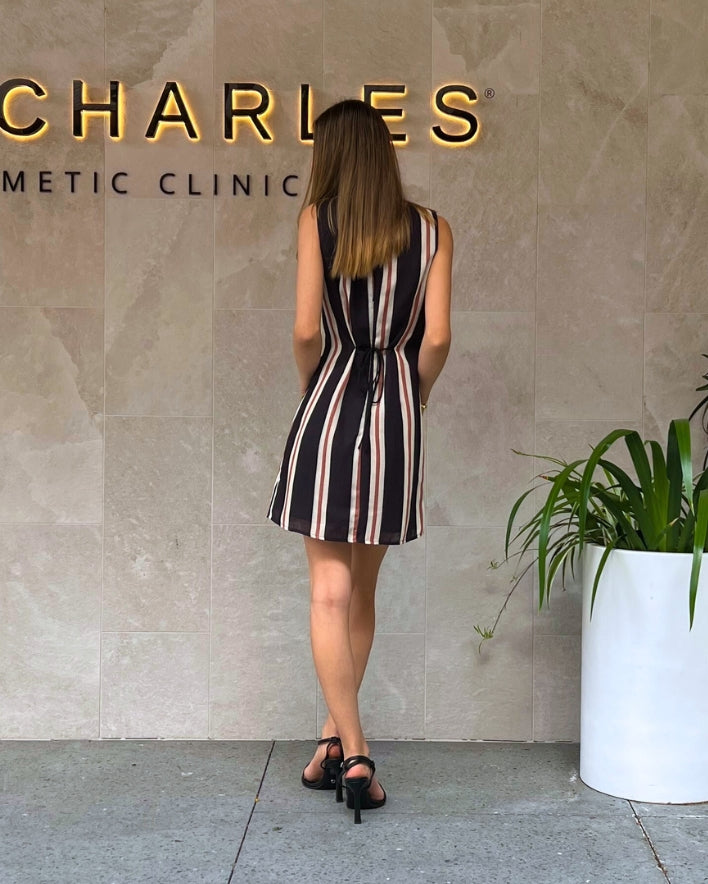 Harper Mini Dress - Brown/Black