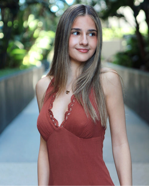Bambi Maxi Dress - Chocolate