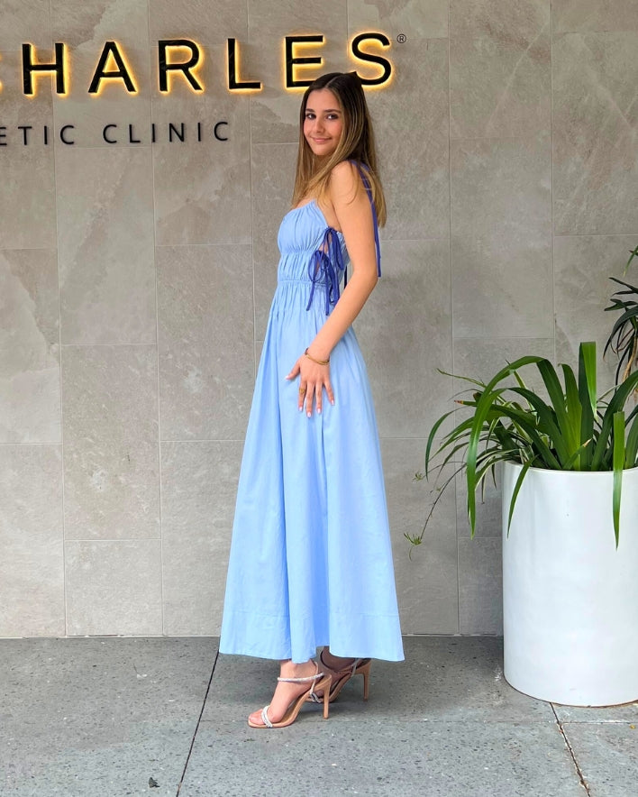 Claire Maxi Dress - Baby Blue