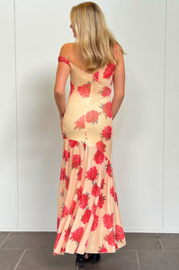 Tildi Maxi Dress - Yellow/Red