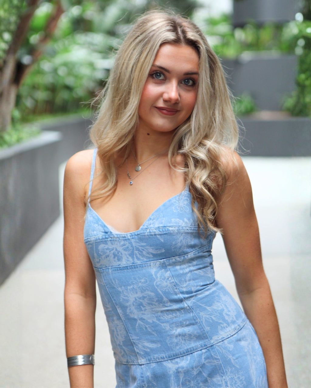 Jaiden Mini Dress - Light Denim