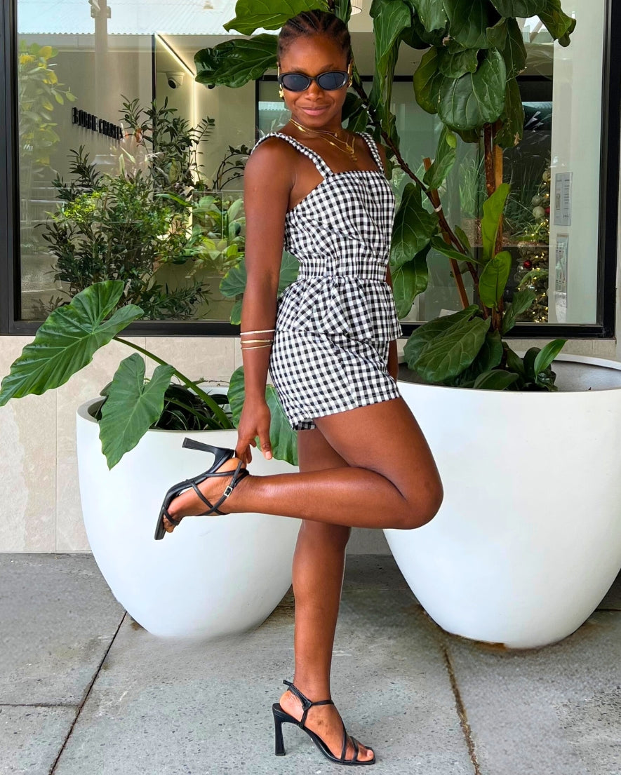 Romy Playsuit - Black/White