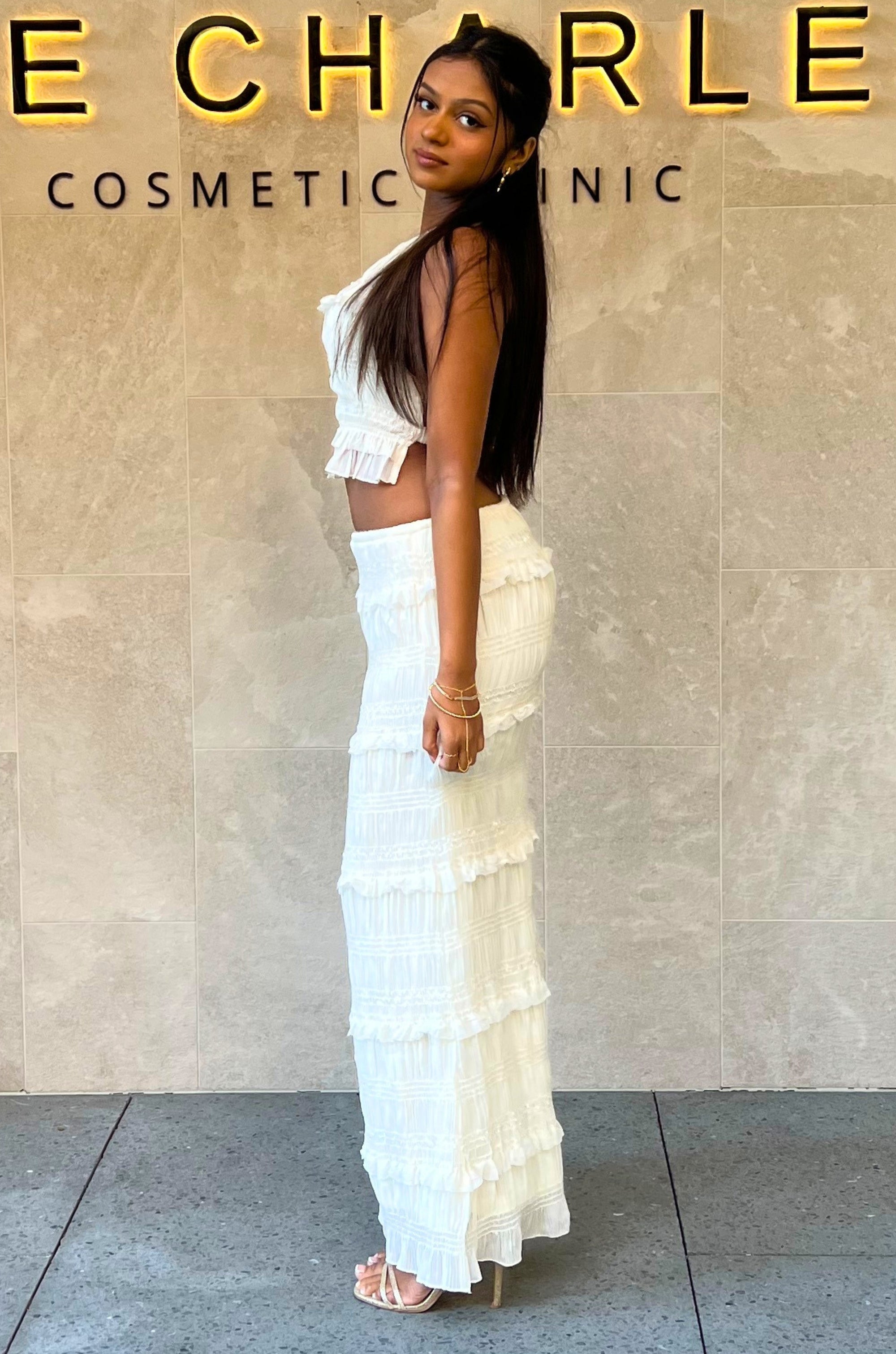 Scarlett Set Skirt - White