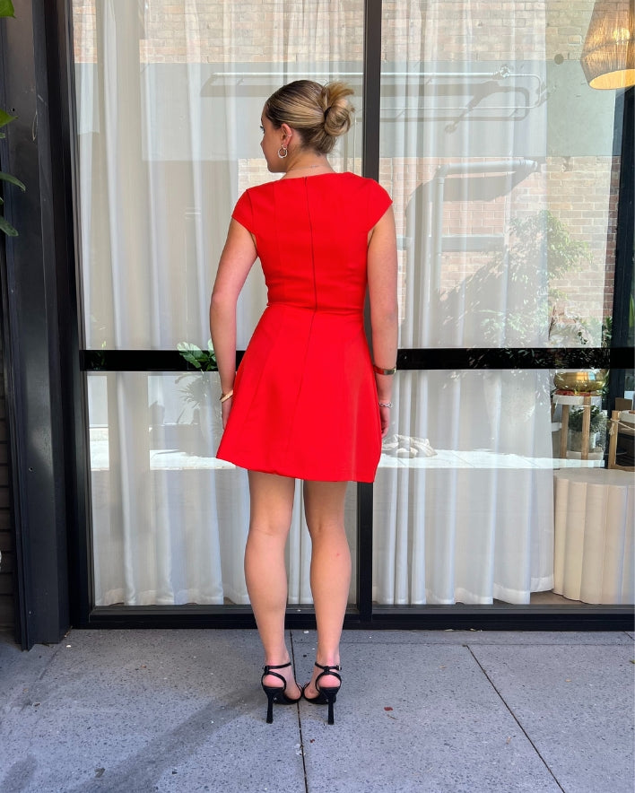 Tamari Mini Dress - Red