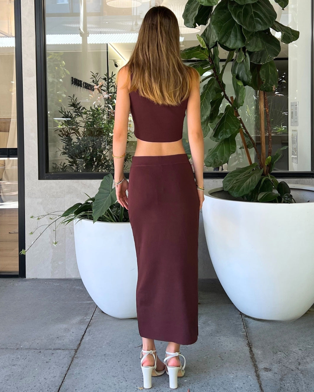 Kyra Set Skirt - Brown