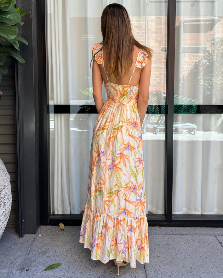Greya Maxi Dress - Cream