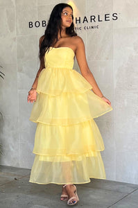 Kadie Maxi Dress - Yellow