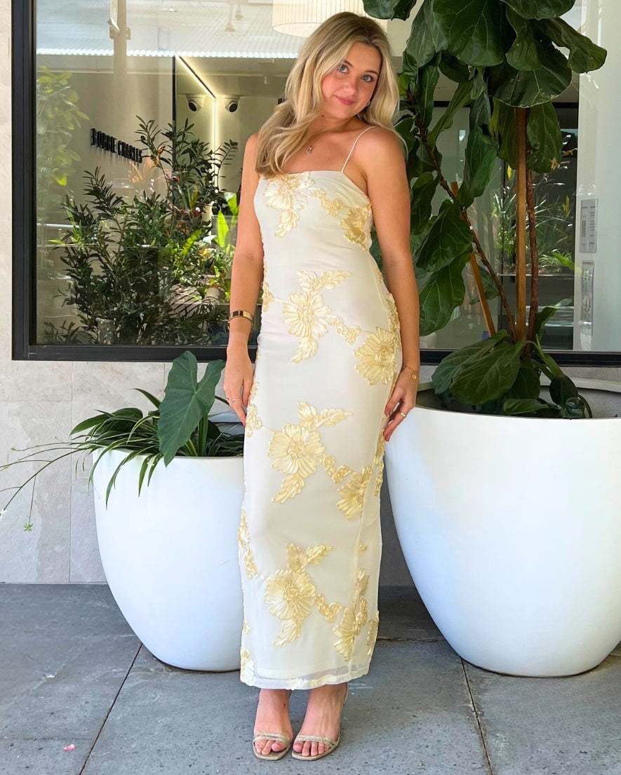 Georgina Maxi Dress - Yellow