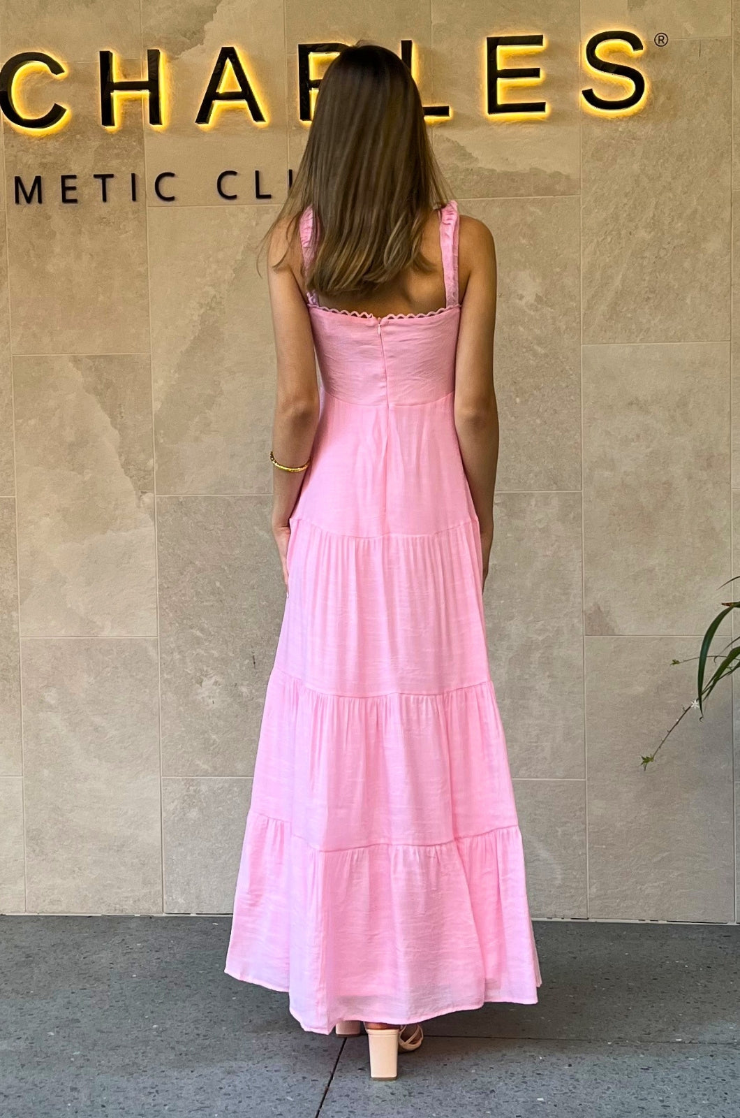 Calipo Maxi Dress - Pink
