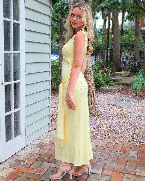 Alannah Maxi Dress - Lemon