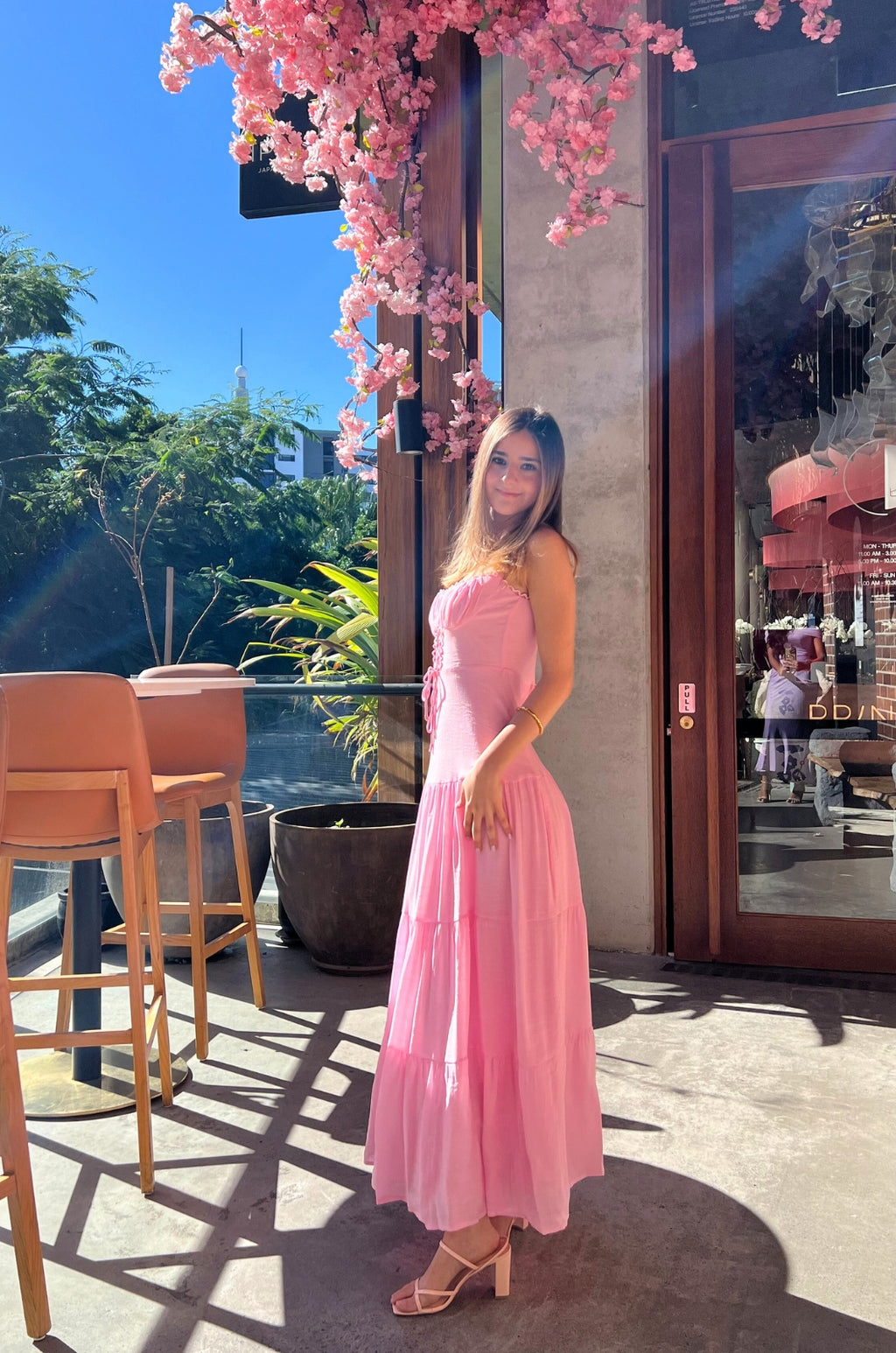 Calipo Maxi Dress - Pink