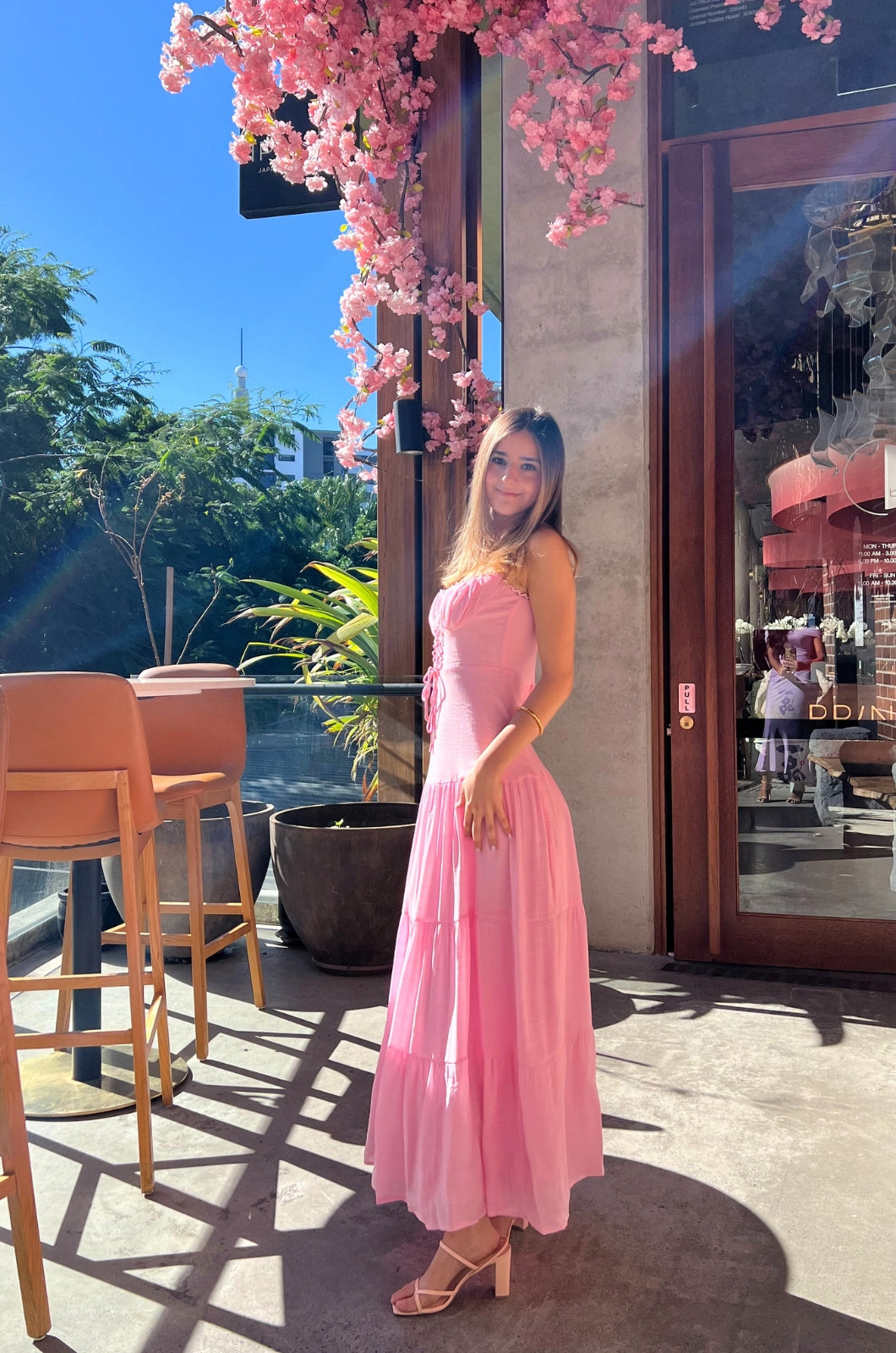 Calipo Maxi Dress - Pink