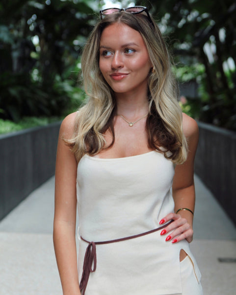 Audrey Set Top - Ivory