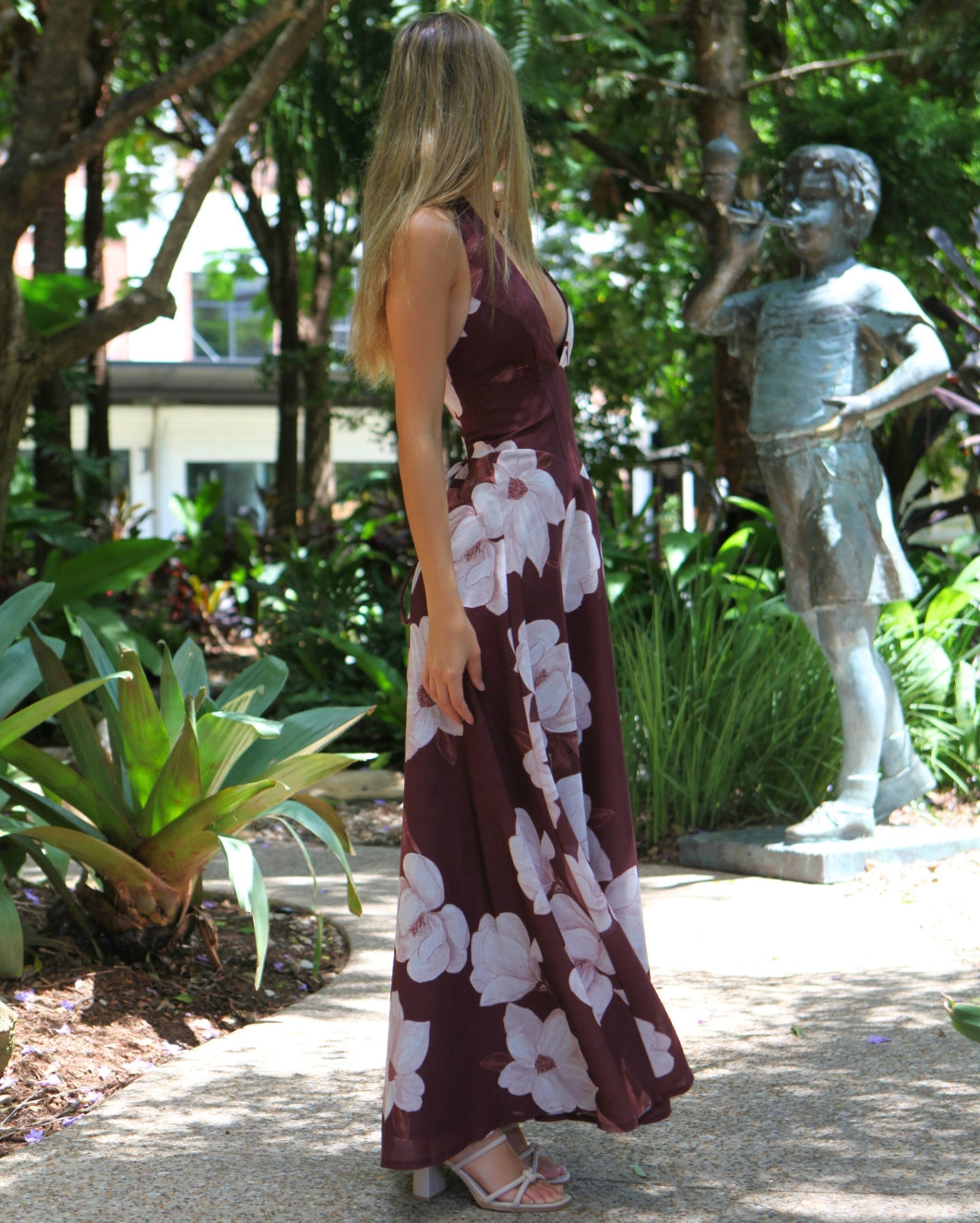 Agustina Maxi Dress - Brown