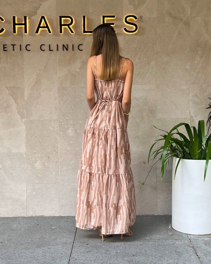 Calliope Maxi Dress - Coffee