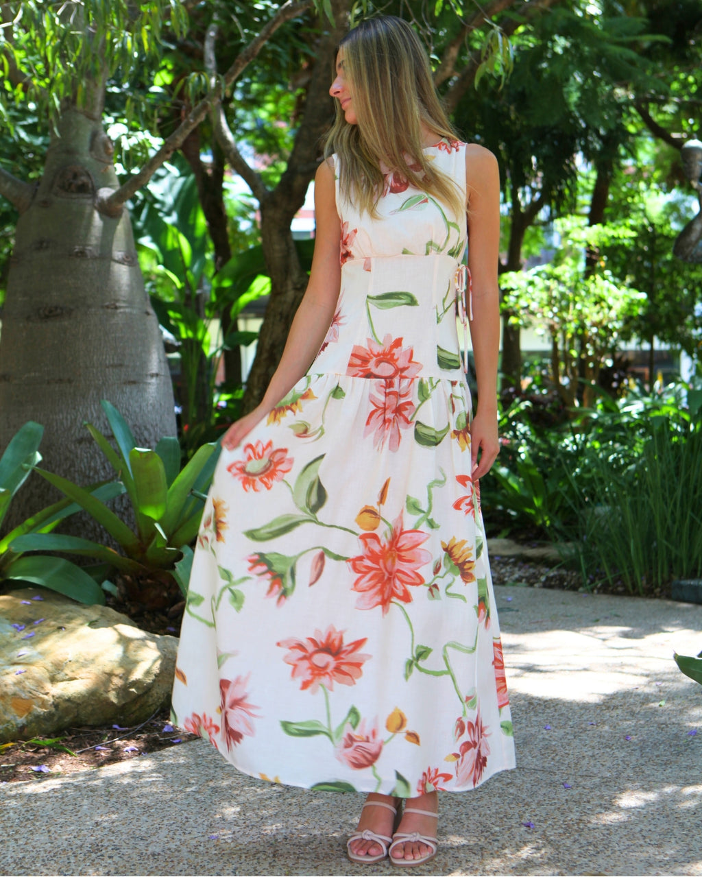 May Maxi Dress - Beige