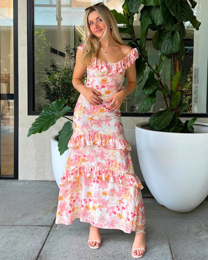 Rue Maxi Dress - Pink