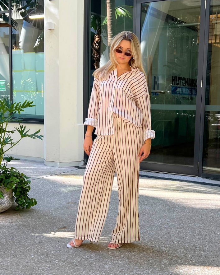 Arabella Set Pants - Latte