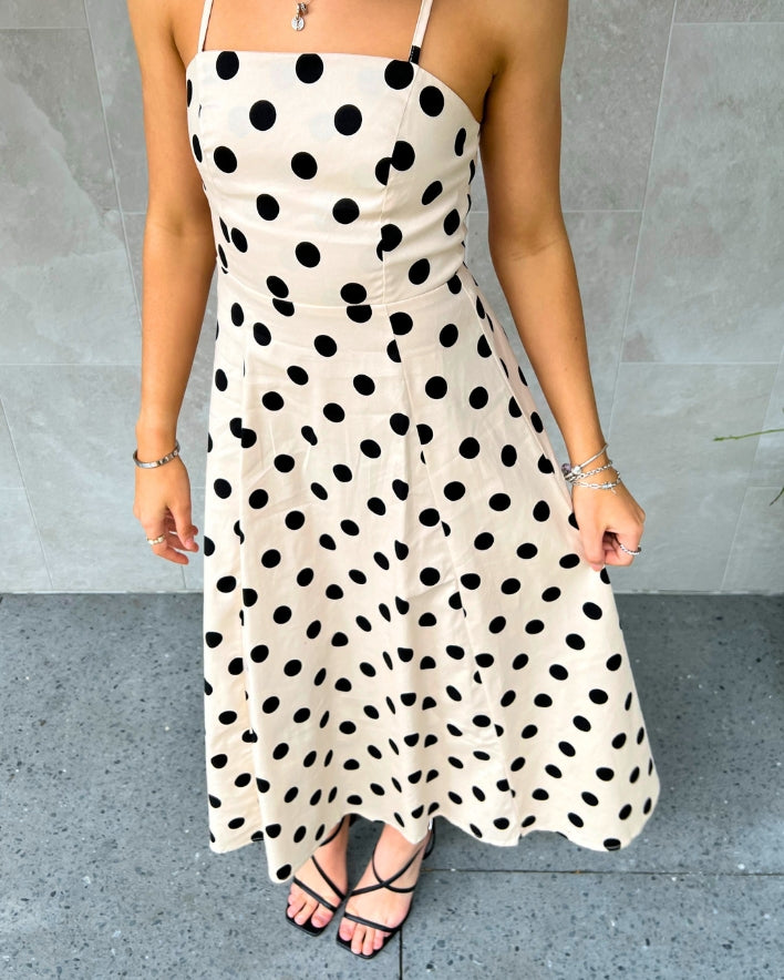 Darling Midi Dress - Beige