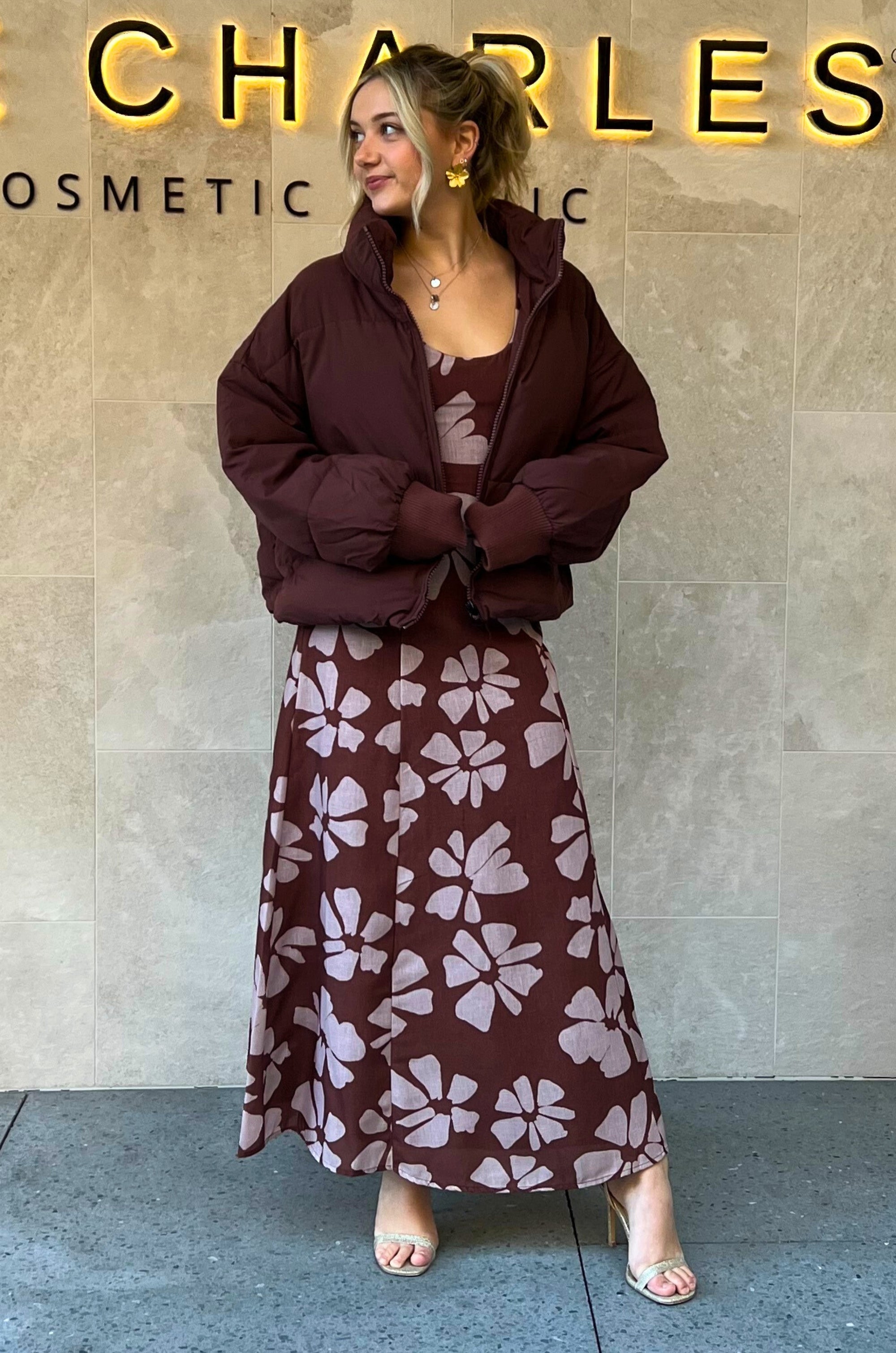 Dreams Puffer Jacket Chocolate