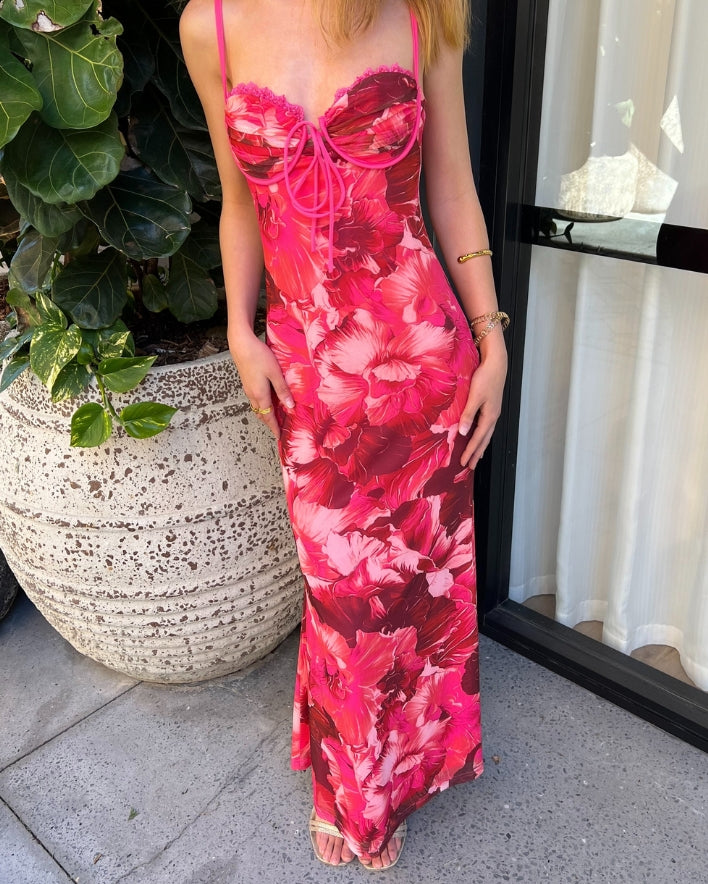 Rosae Maxi Dress - Red