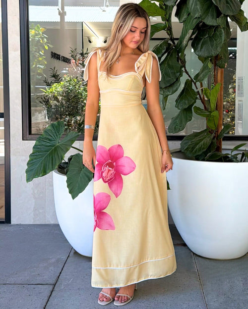Florina Maxi Dress - Yellow