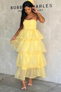 Kadie Maxi Dress - Yellow