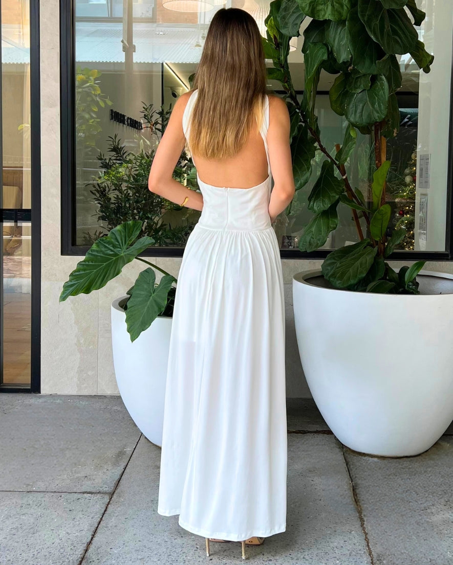 Cathy Maxi Dress - White