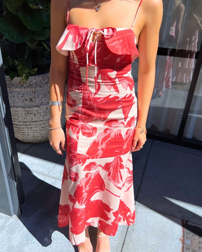Pricilla Maxi Dress - Red