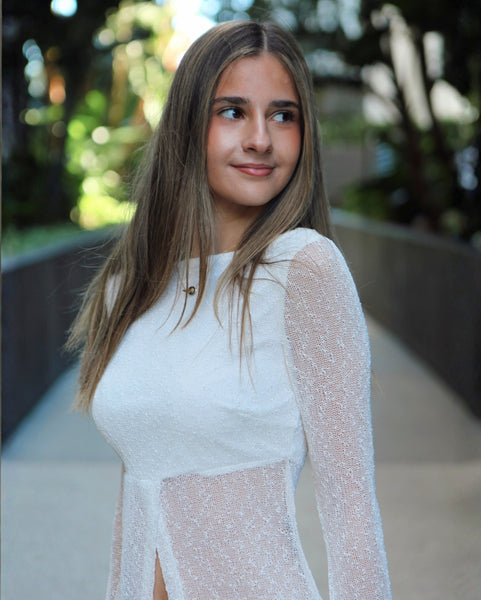 Angie Set Top - White
