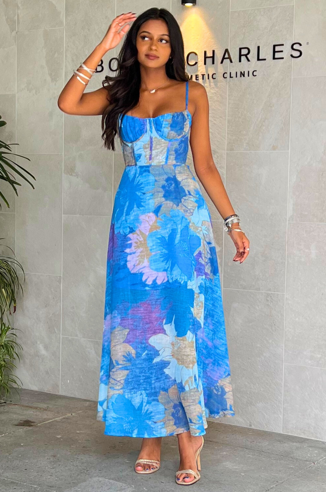 Radha Maxi Dress - Blue