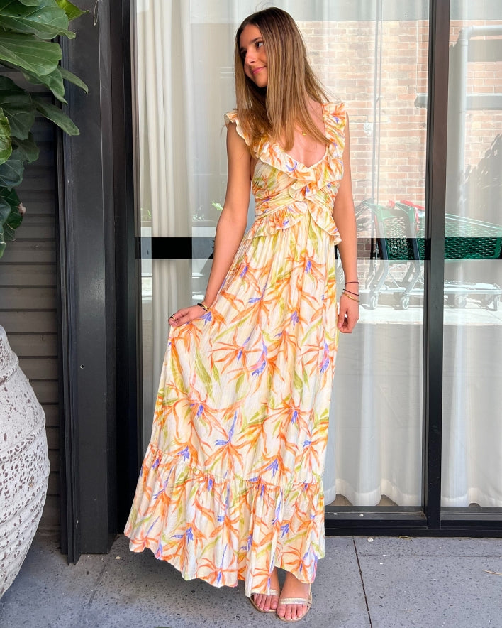 Greya Maxi Dress - Cream