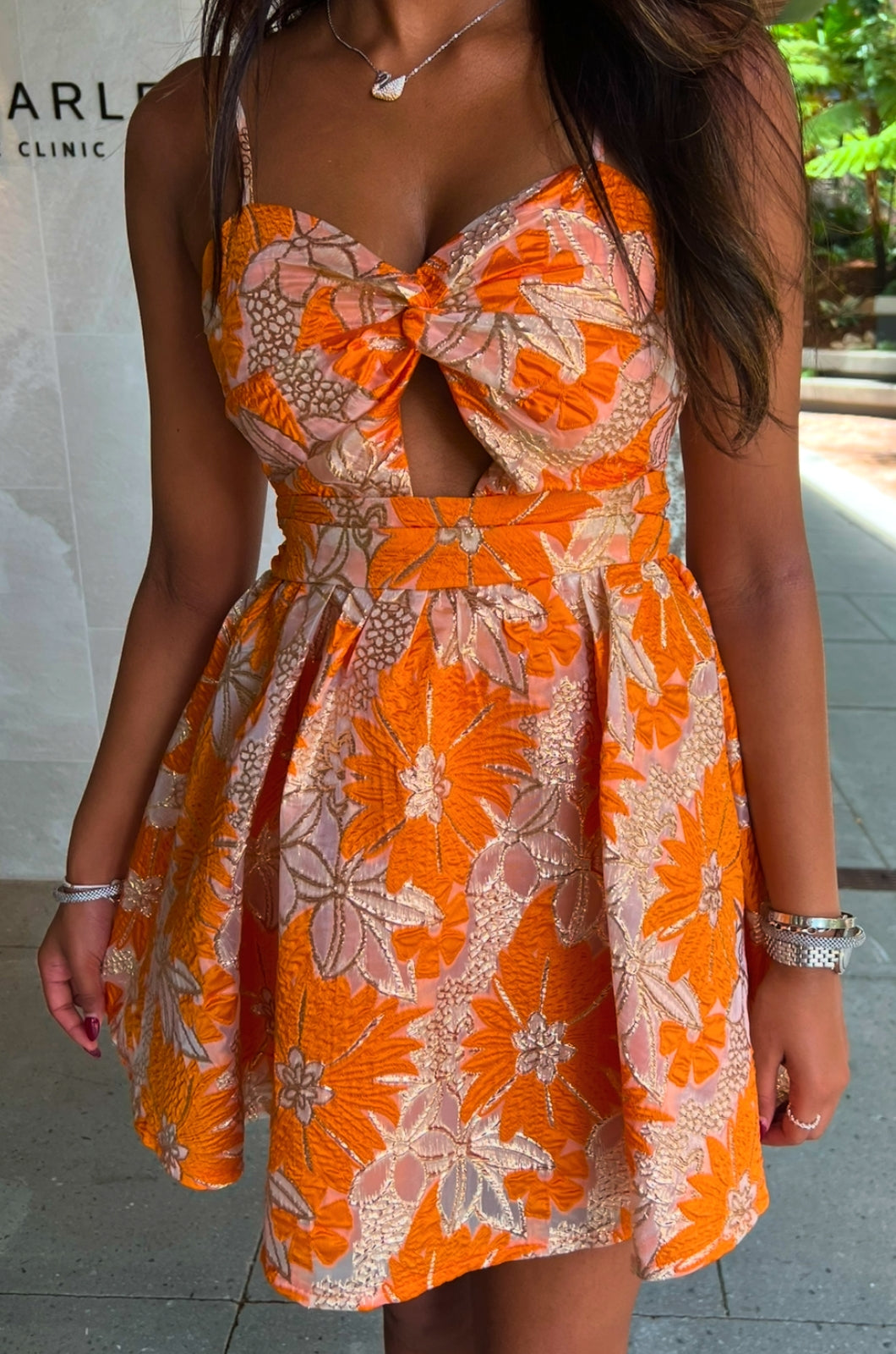 Nara Mini Dress - Orange