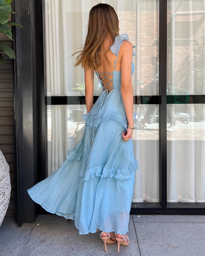 Zeya Maxi Dress - Blue