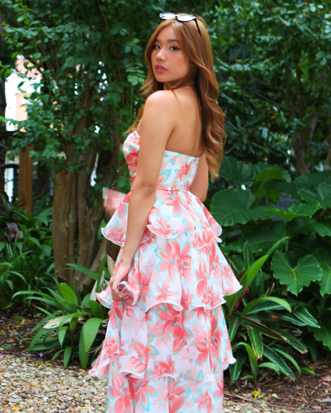 Seraphina Strapless Maxi Dress - Red