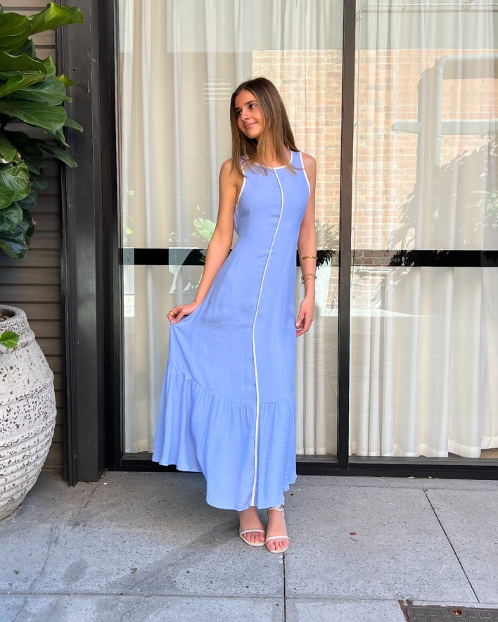 Serena Maxi Dress - Blue