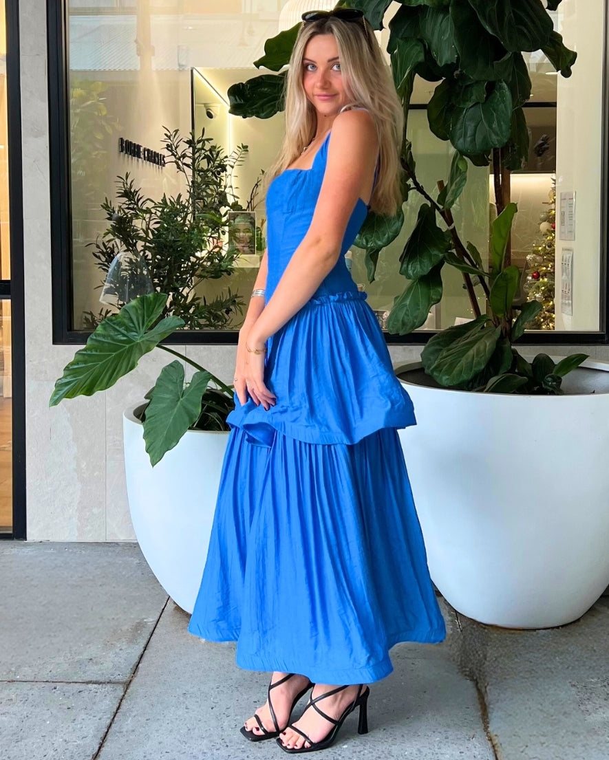 Zyra Maxi Dress - Blue