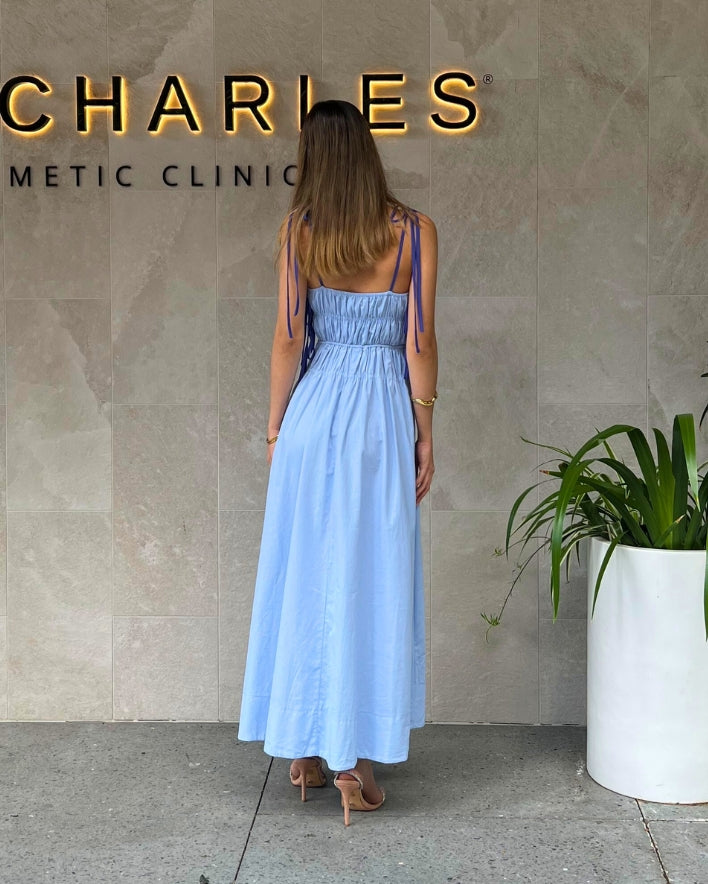 Claire Maxi Dress - Baby Blue