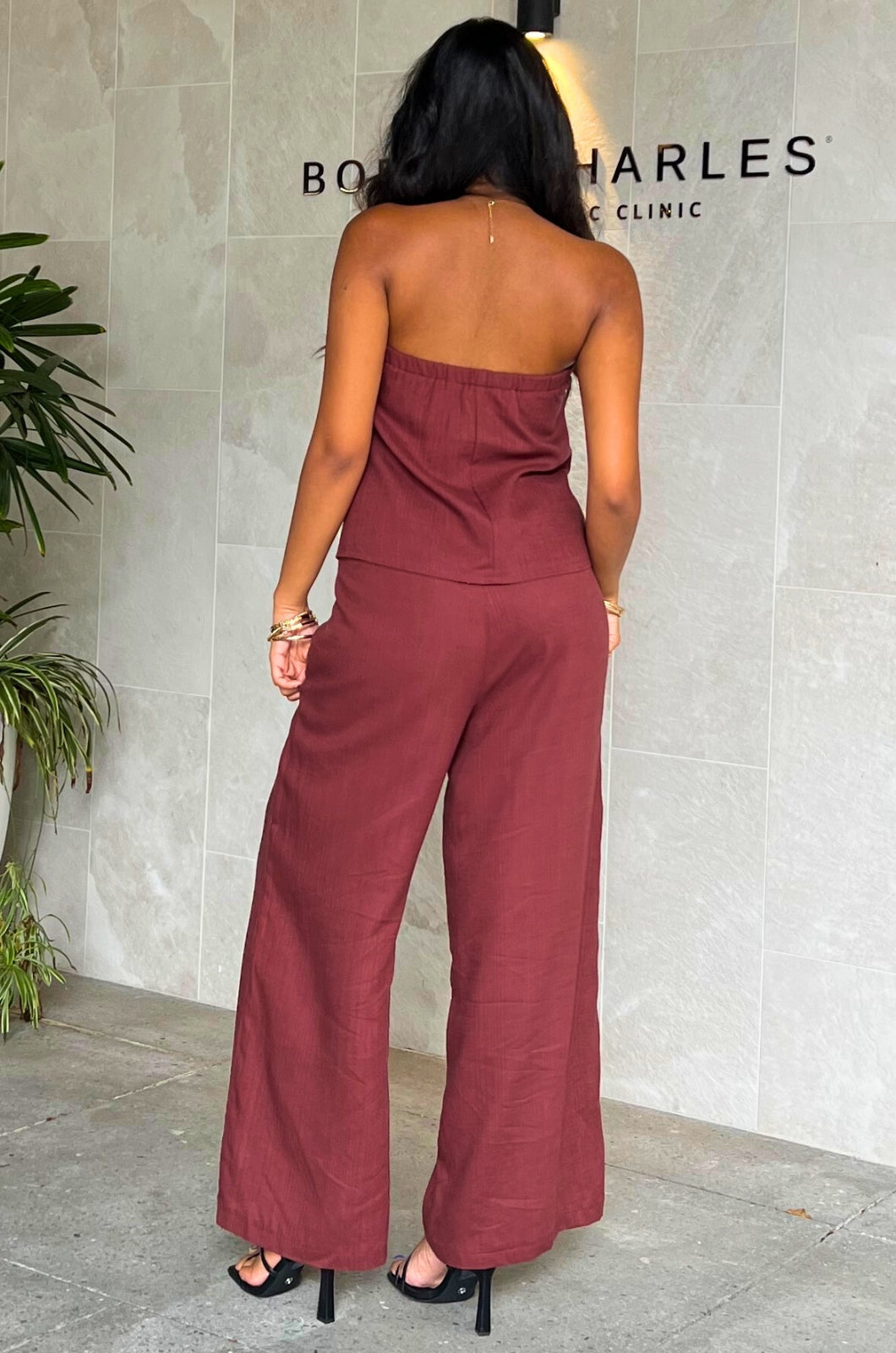 Liliana Set Pants - Brown