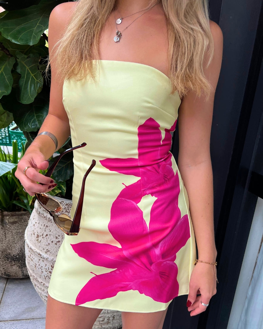 Marlee Mini Dress - Yellow