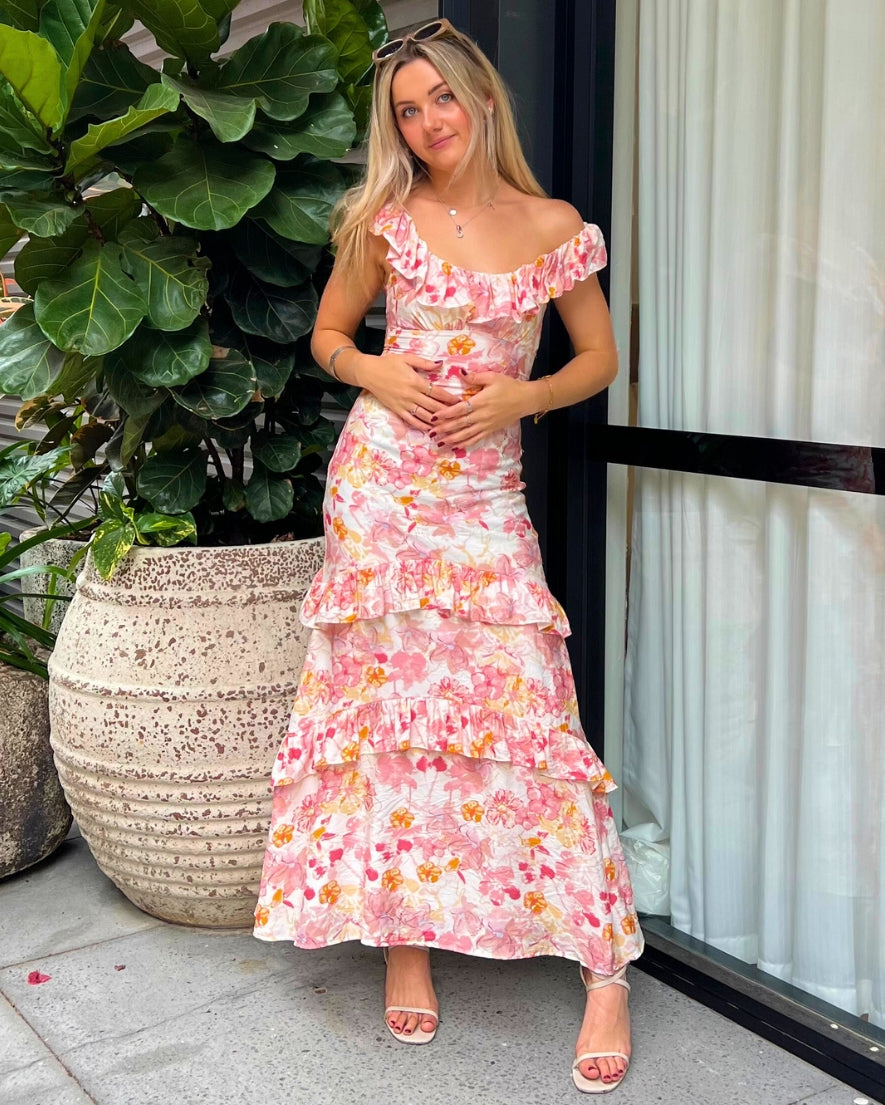 Rue Maxi Dress - Pink